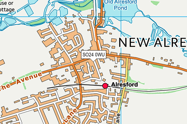 SO24 0WU map - OS VectorMap District (Ordnance Survey)