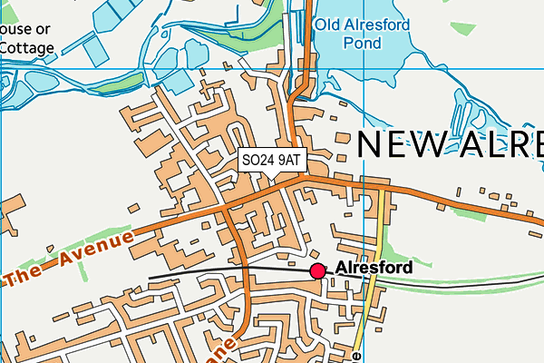 Map of EVANS OF ALRESFORD LTD at district scale