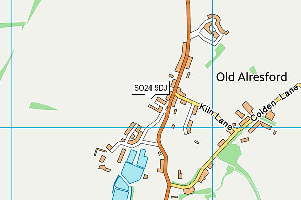 SO24 9DJ map - OS VectorMap District (Ordnance Survey)