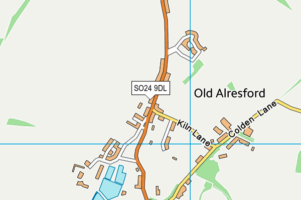 SO24 9DL map - OS VectorMap District (Ordnance Survey)