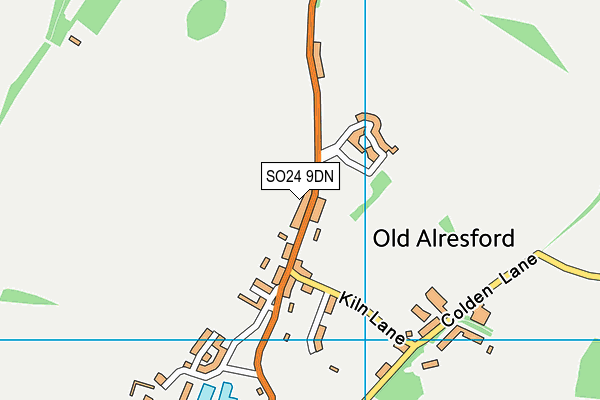 SO24 9DN map - OS VectorMap District (Ordnance Survey)