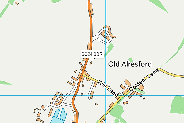 SO24 9DR map - OS VectorMap District (Ordnance Survey)