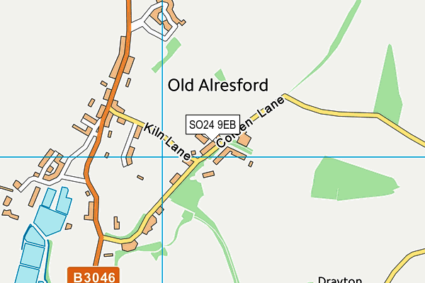 SO24 9EB map - OS VectorMap District (Ordnance Survey)