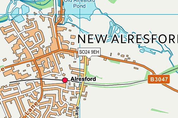 SO24 9EH map - OS VectorMap District (Ordnance Survey)