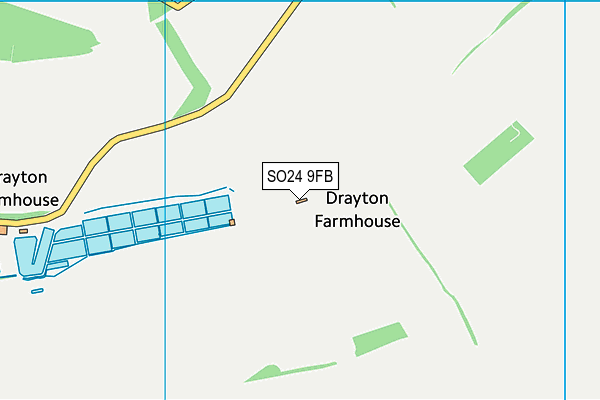 SO24 9FB map - OS VectorMap District (Ordnance Survey)