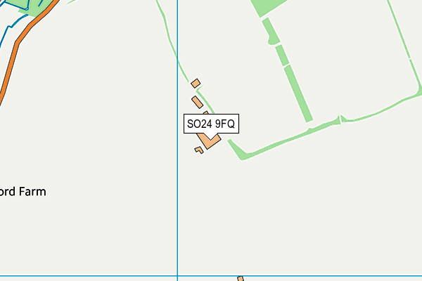 SO24 9FQ map - OS VectorMap District (Ordnance Survey)