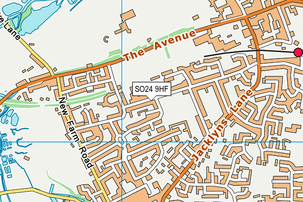 Stratten Bates map (SO24 9HF) - OS VectorMap District (Ordnance Survey)