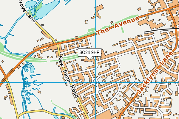 SO24 9HP map - OS VectorMap District (Ordnance Survey)