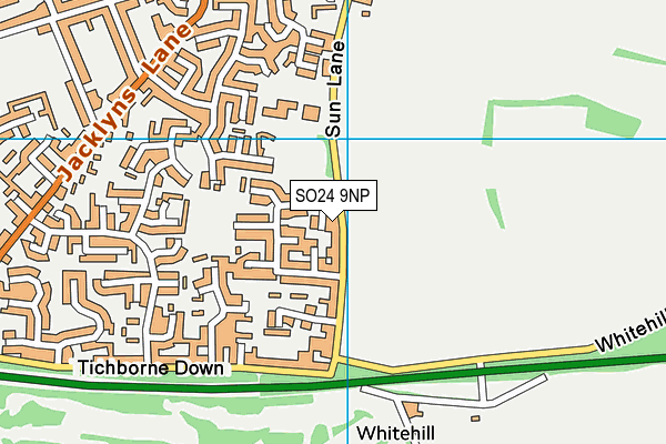 SO24 9NP map - OS VectorMap District (Ordnance Survey)