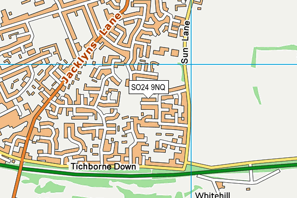 SO24 9NQ map - OS VectorMap District (Ordnance Survey)