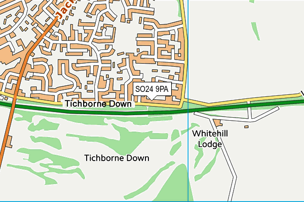 SO24 9PA map - OS VectorMap District (Ordnance Survey)