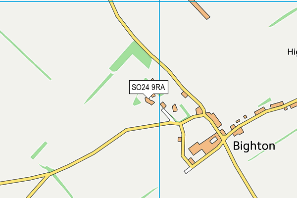 SO24 9RA map - OS VectorMap District (Ordnance Survey)