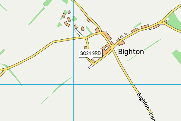 SO24 9RD map - OS VectorMap District (Ordnance Survey)