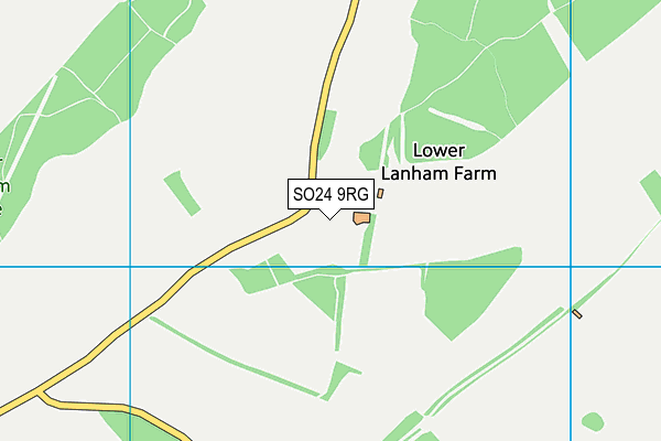 SO24 9RG map - OS VectorMap District (Ordnance Survey)