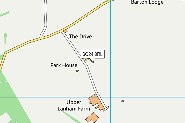 SO24 9RL map - OS VectorMap District (Ordnance Survey)