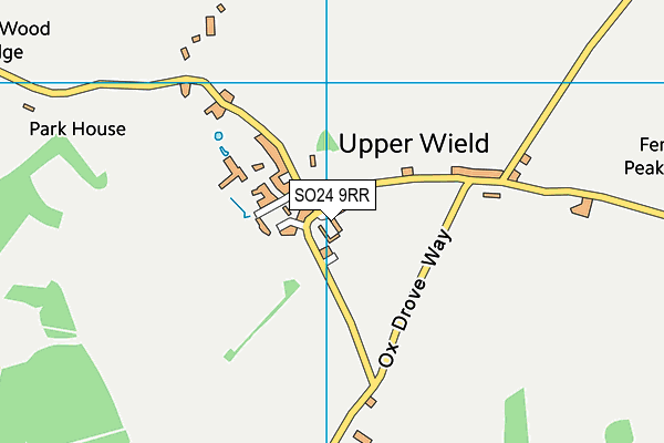 SO24 9RR map - OS VectorMap District (Ordnance Survey)