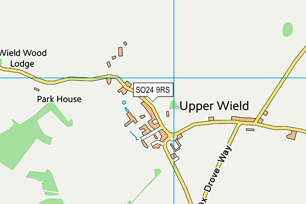 SO24 9RS map - OS VectorMap District (Ordnance Survey)