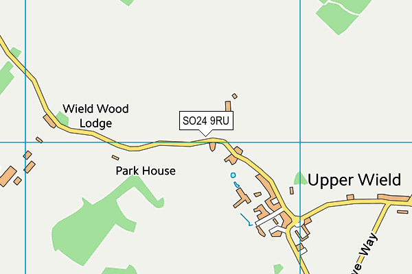 SO24 9RU map - OS VectorMap District (Ordnance Survey)