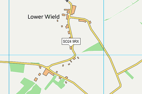 SO24 9RX map - OS VectorMap District (Ordnance Survey)