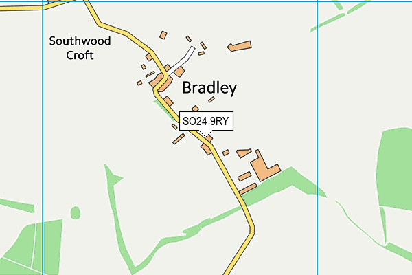 SO24 9RY map - OS VectorMap District (Ordnance Survey)