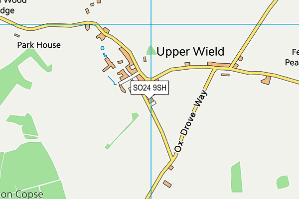 SO24 9SH map - OS VectorMap District (Ordnance Survey)