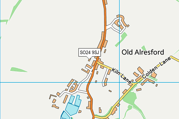 SO24 9SJ map - OS VectorMap District (Ordnance Survey)