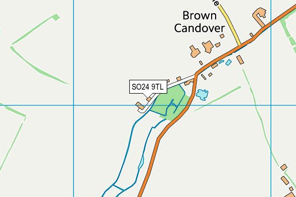 SO24 9TL map - OS VectorMap District (Ordnance Survey)