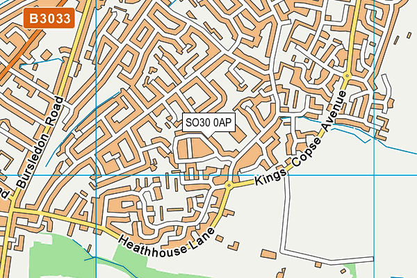SO30 0AP map - OS VectorMap District (Ordnance Survey)