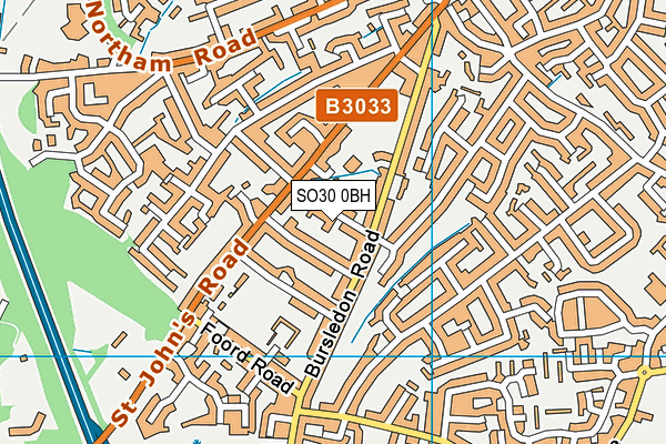 SO30 0BH map - OS VectorMap District (Ordnance Survey)