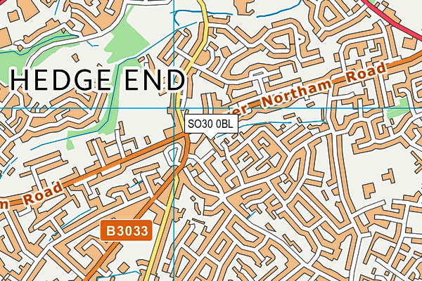 SO30 0BL map - OS VectorMap District (Ordnance Survey)