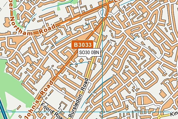 SO30 0BN map - OS VectorMap District (Ordnance Survey)