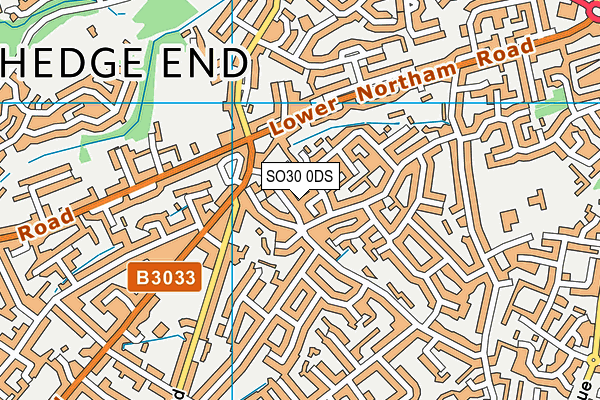 SO30 0DS map - OS VectorMap District (Ordnance Survey)