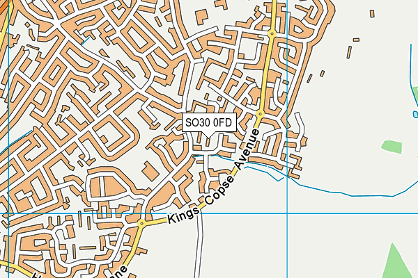 SO30 0FD map - OS VectorMap District (Ordnance Survey)