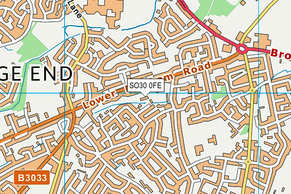 SO30 0FE map - OS VectorMap District (Ordnance Survey)
