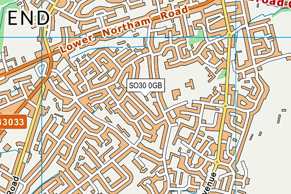 SO30 0GB map - OS VectorMap District (Ordnance Survey)