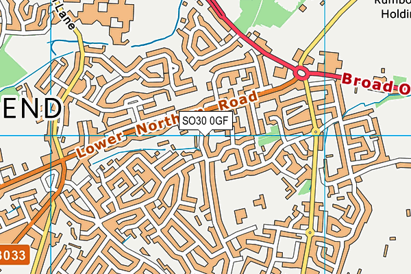 SO30 0GF map - OS VectorMap District (Ordnance Survey)
