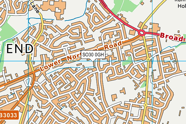 SO30 0GH map - OS VectorMap District (Ordnance Survey)