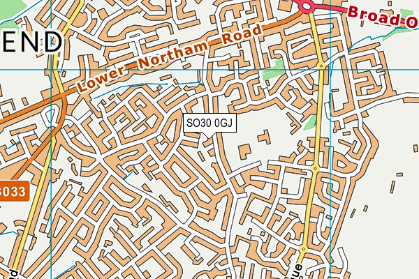 SO30 0GJ map - OS VectorMap District (Ordnance Survey)