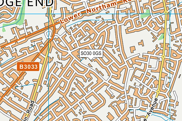 SO30 0GS map - OS VectorMap District (Ordnance Survey)