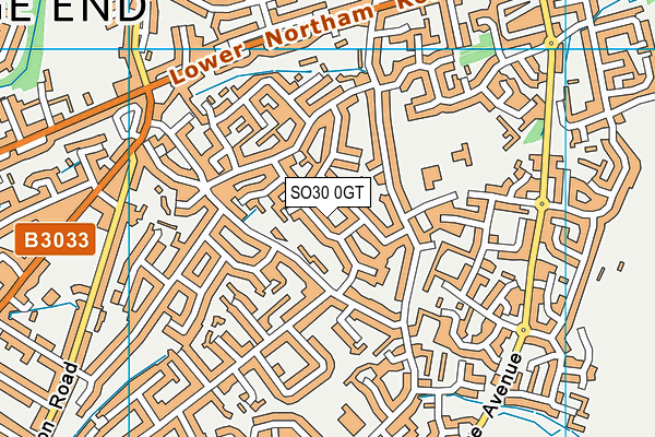 SO30 0GT map - OS VectorMap District (Ordnance Survey)