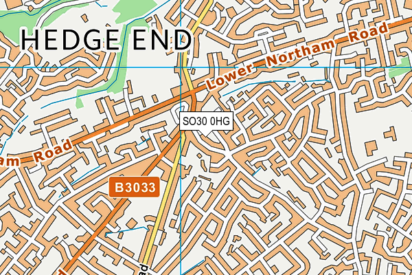 SO30 0HG map - OS VectorMap District (Ordnance Survey)