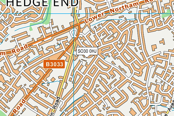 SO30 0HJ map - OS VectorMap District (Ordnance Survey)