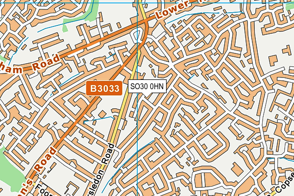SO30 0HN map - OS VectorMap District (Ordnance Survey)
