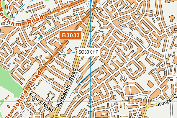 SO30 0HP map - OS VectorMap District (Ordnance Survey)