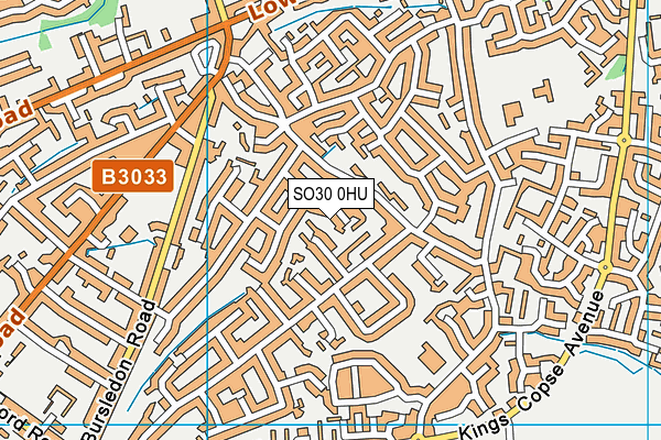SO30 0HU map - OS VectorMap District (Ordnance Survey)