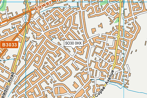 SO30 0HX map - OS VectorMap District (Ordnance Survey)