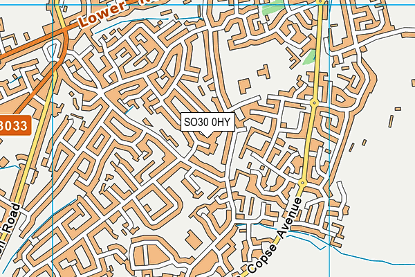 SO30 0HY map - OS VectorMap District (Ordnance Survey)