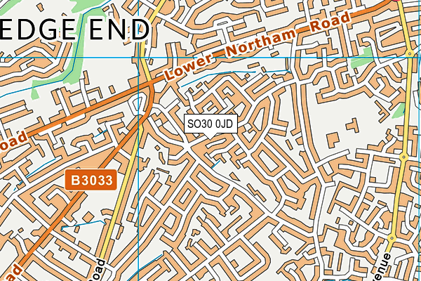 SO30 0JD map - OS VectorMap District (Ordnance Survey)