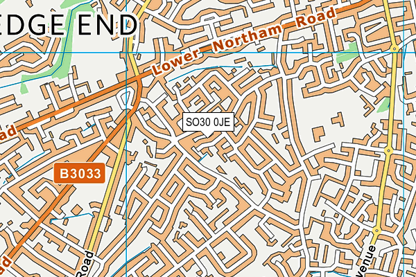 SO30 0JE map - OS VectorMap District (Ordnance Survey)