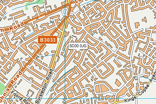 SO30 0JG map - OS VectorMap District (Ordnance Survey)